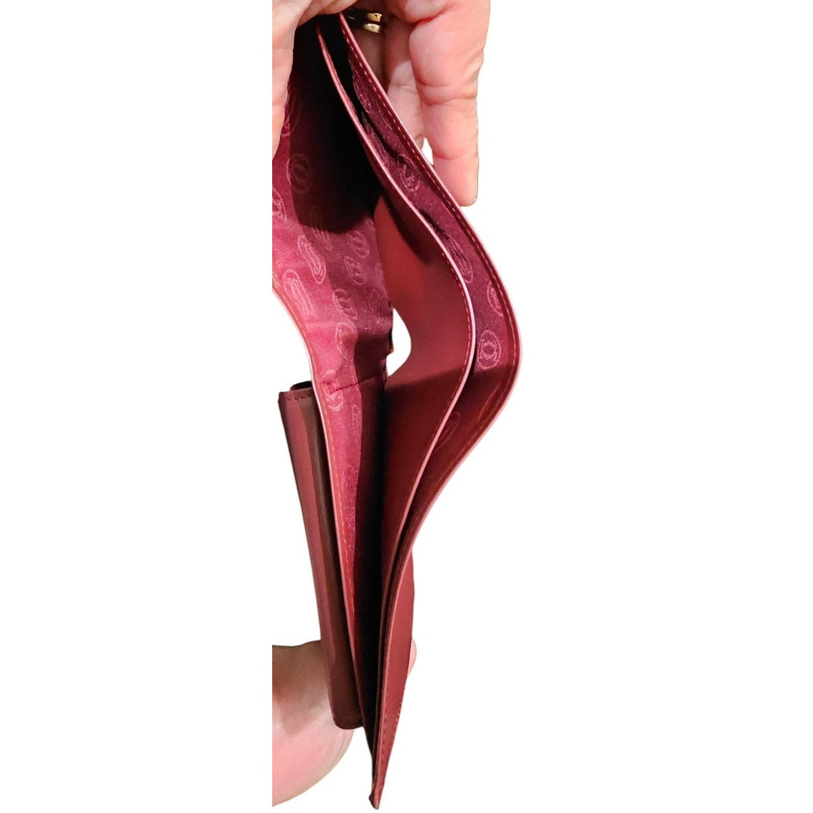 Cartier Bifold Wallet Vintage Must de Cartier Bordeaux