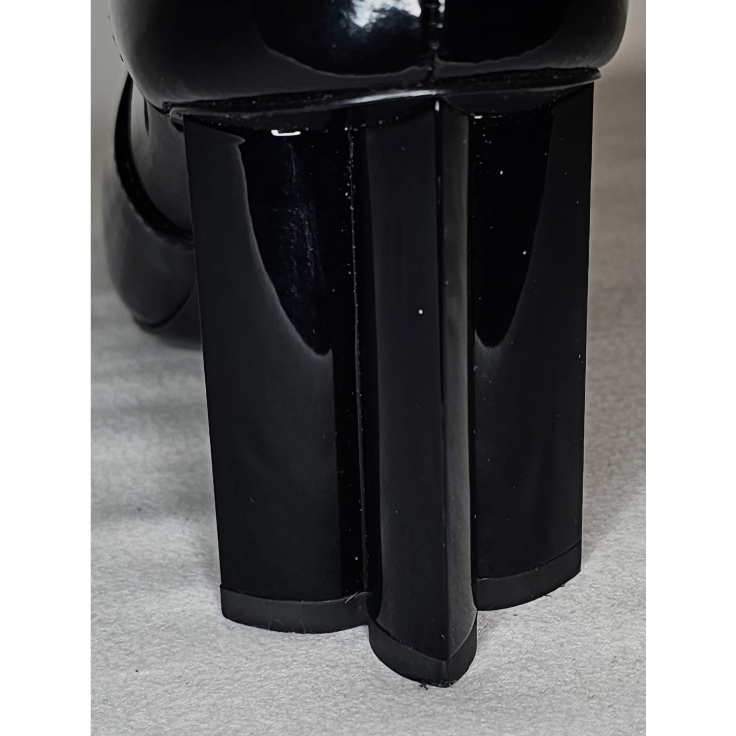 Louis Vuitton Silhouette Ankle Boot in Black Patent Leather