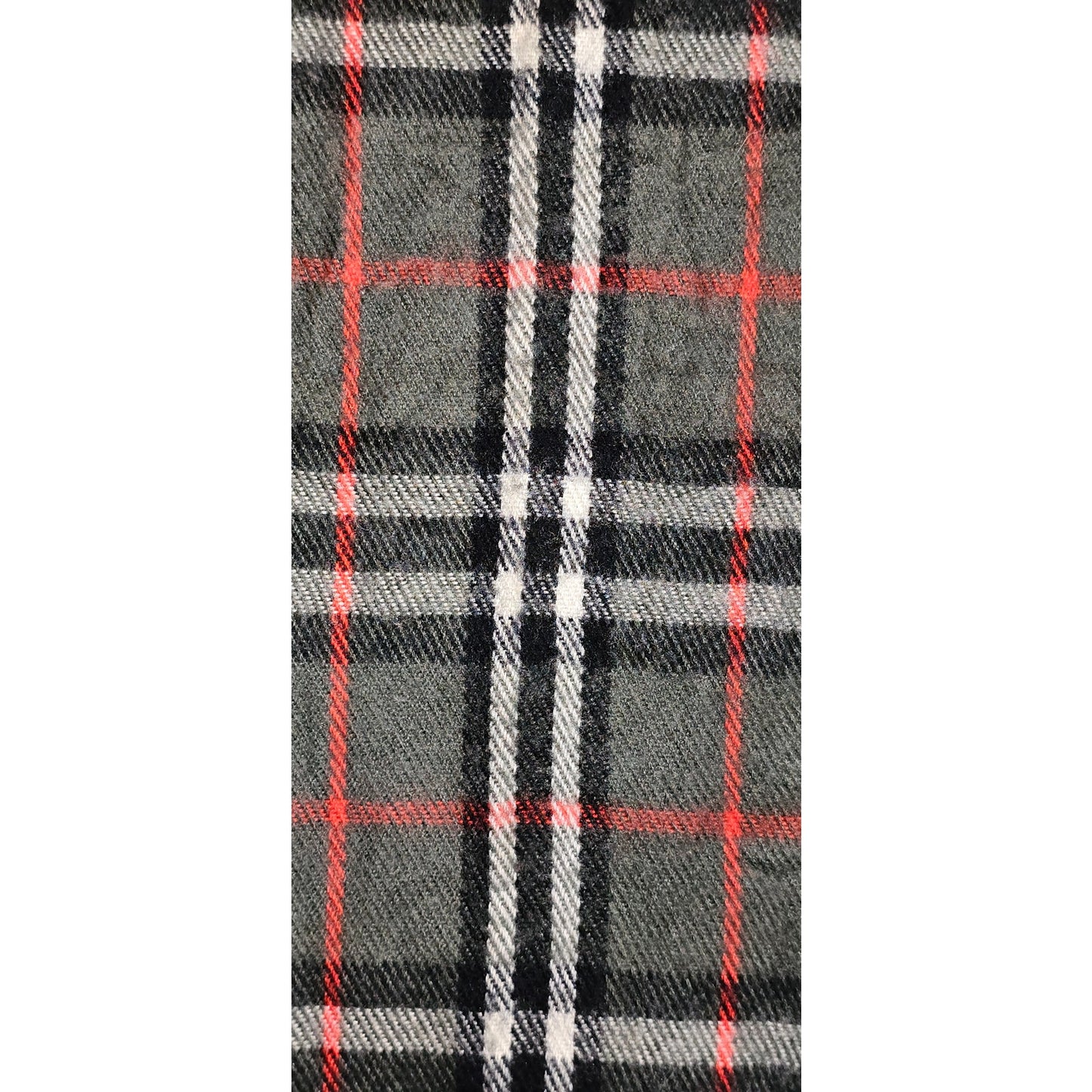 BURBERRYs of London 100% Lambswool Gray Scarf Shawl Nova Check Vintage Made In England