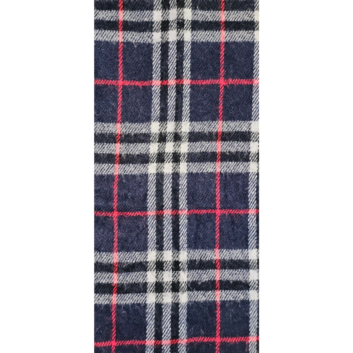 BURBERRYs of London 100% Lambswool Blue Scarf Shawl Nova Check Vintage Made In England