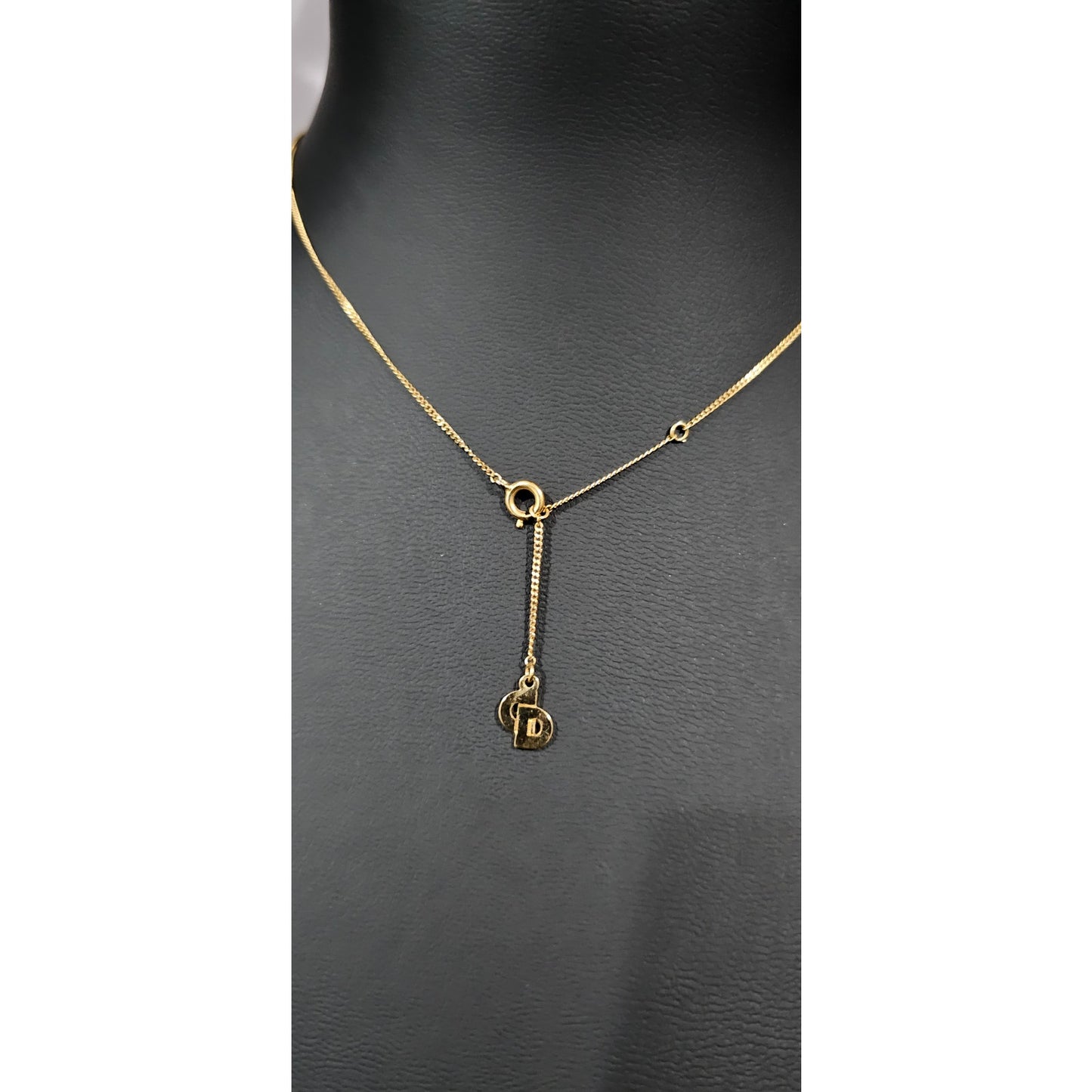 Christian Dior Gold Heart Necklace