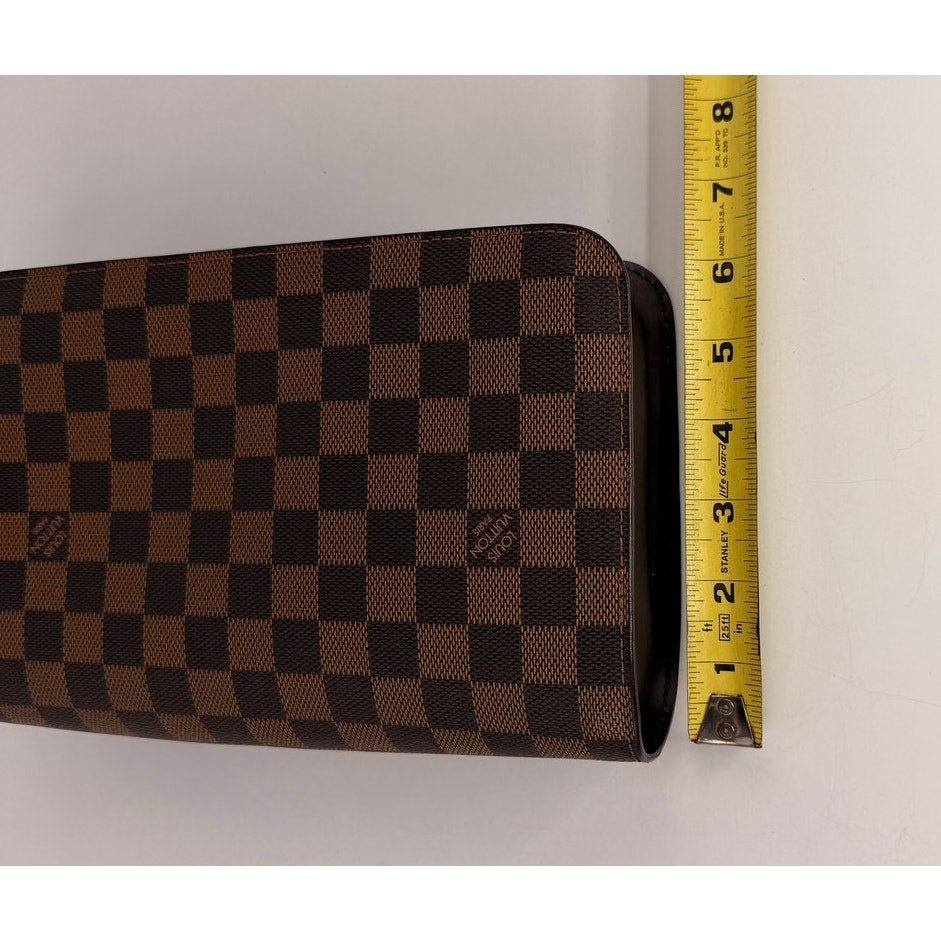 Louis Vuitton Damier Ebene Saint Louis Clutch Wristlet LV Brown