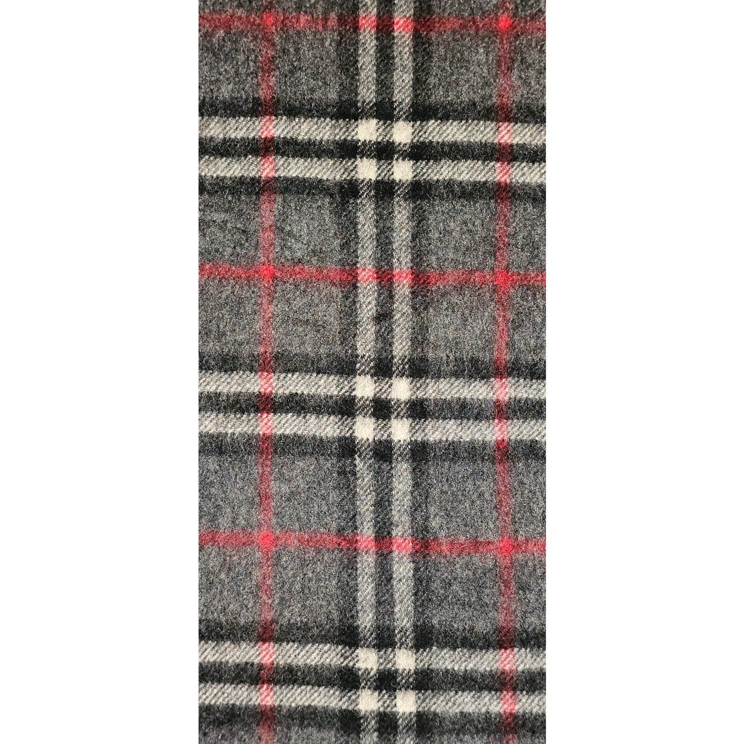 BURBERRYs of London 100% Cashmere Scarf Shawl Nova Check Grey Vintage Made in England