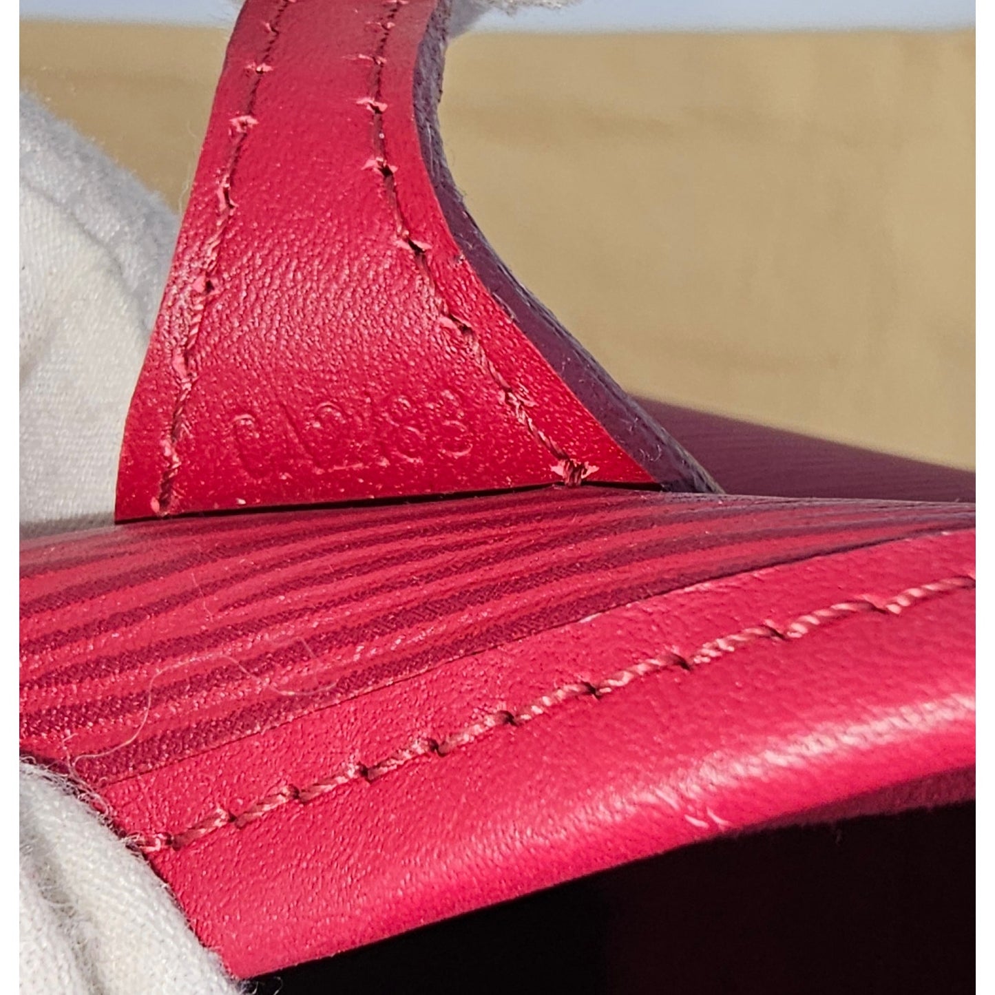 Louis Vuitton Neverfull MM tote bag in fuchsia Epi leather
