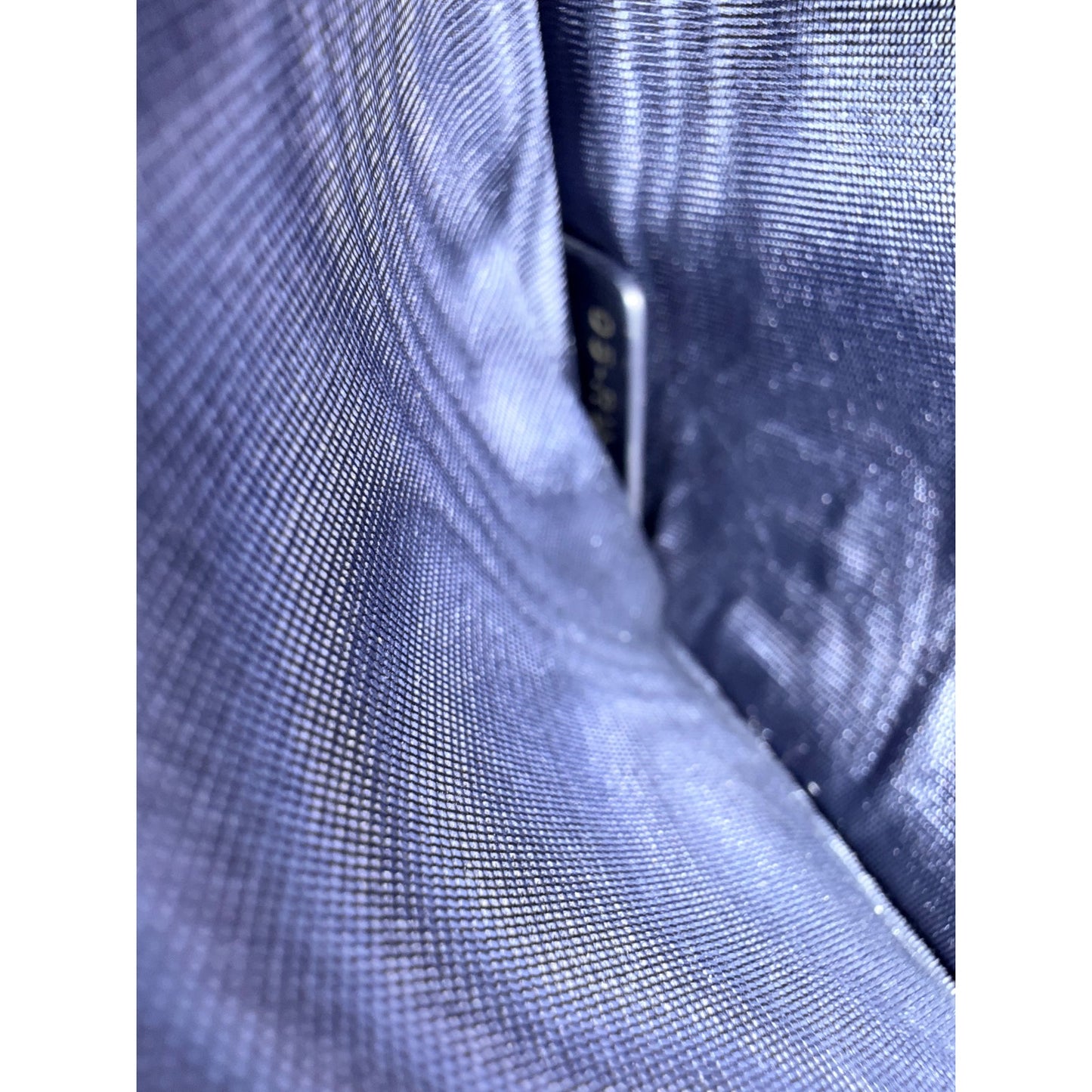 Christian Dior Medium Saddle Pouch with Chain in Blue Dior Oblique Jacquard