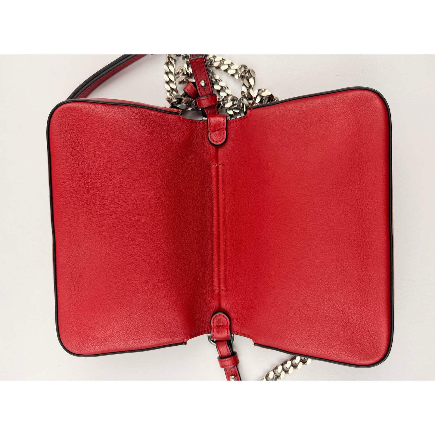 Fendi Micro Monster Baguette Bag red