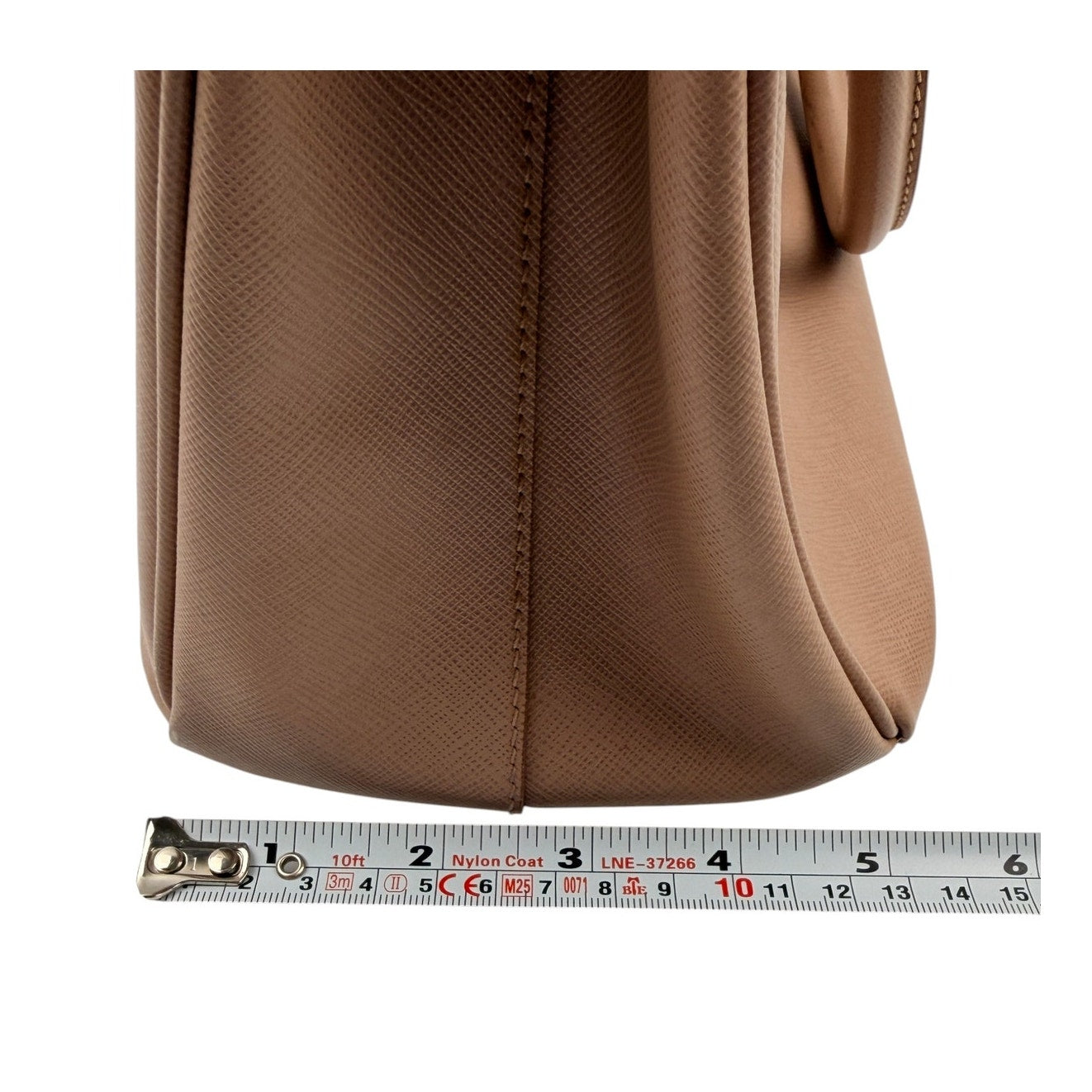 Prada Nude/Pink Saffiano Leather Galleria Double Zip