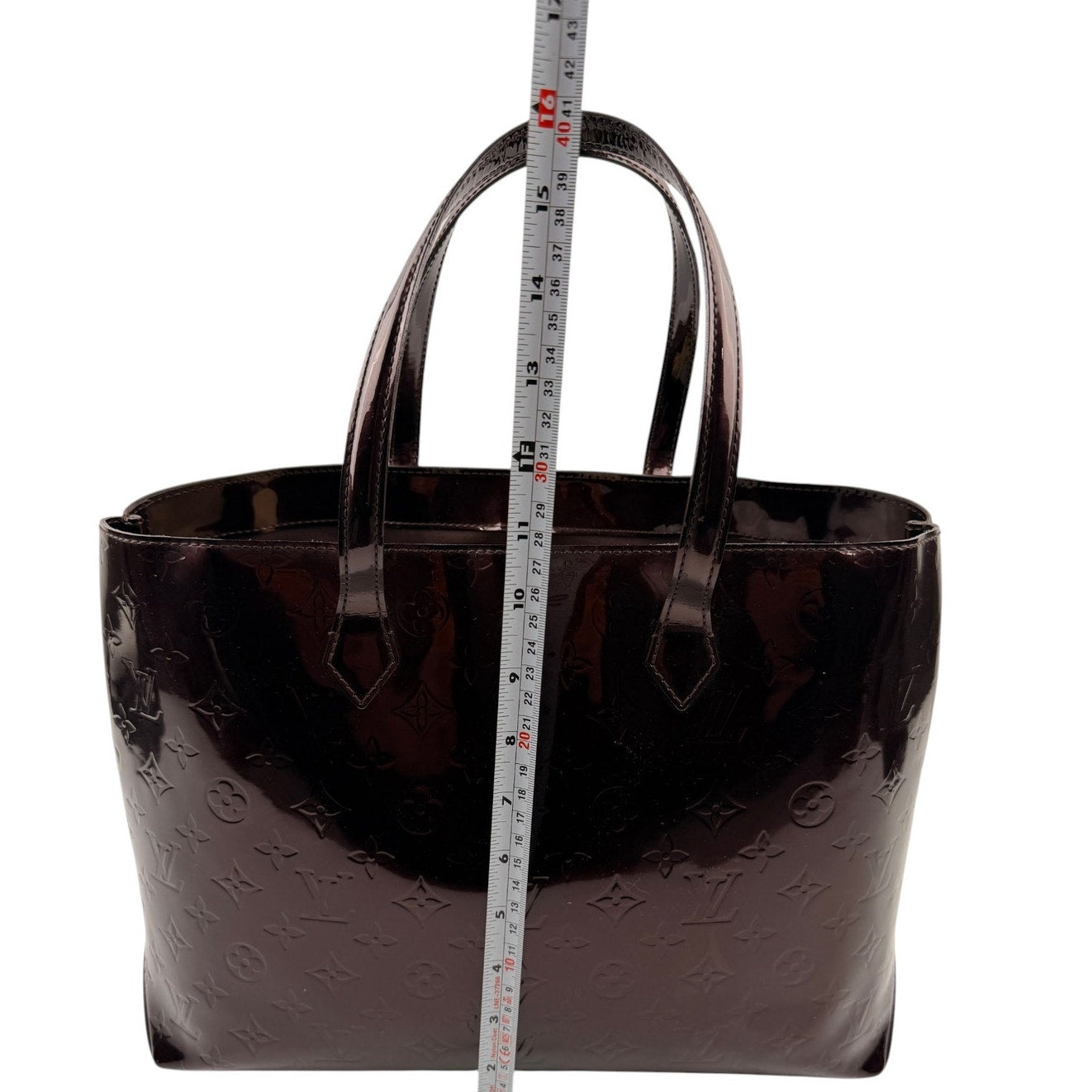 Louis Vuitton Amarante Monogram Vernis Wilshire MM Bag