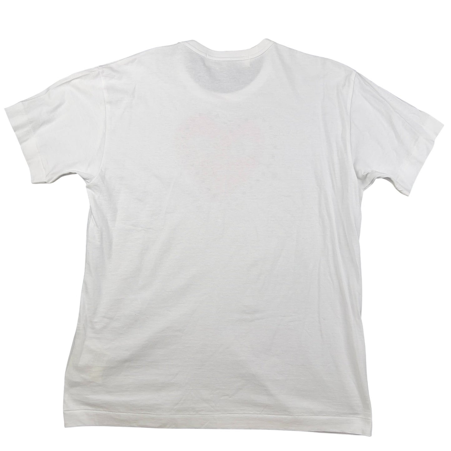 Comme des Garçons PLAY studded heart t-shirt in white Unisex XL NWT