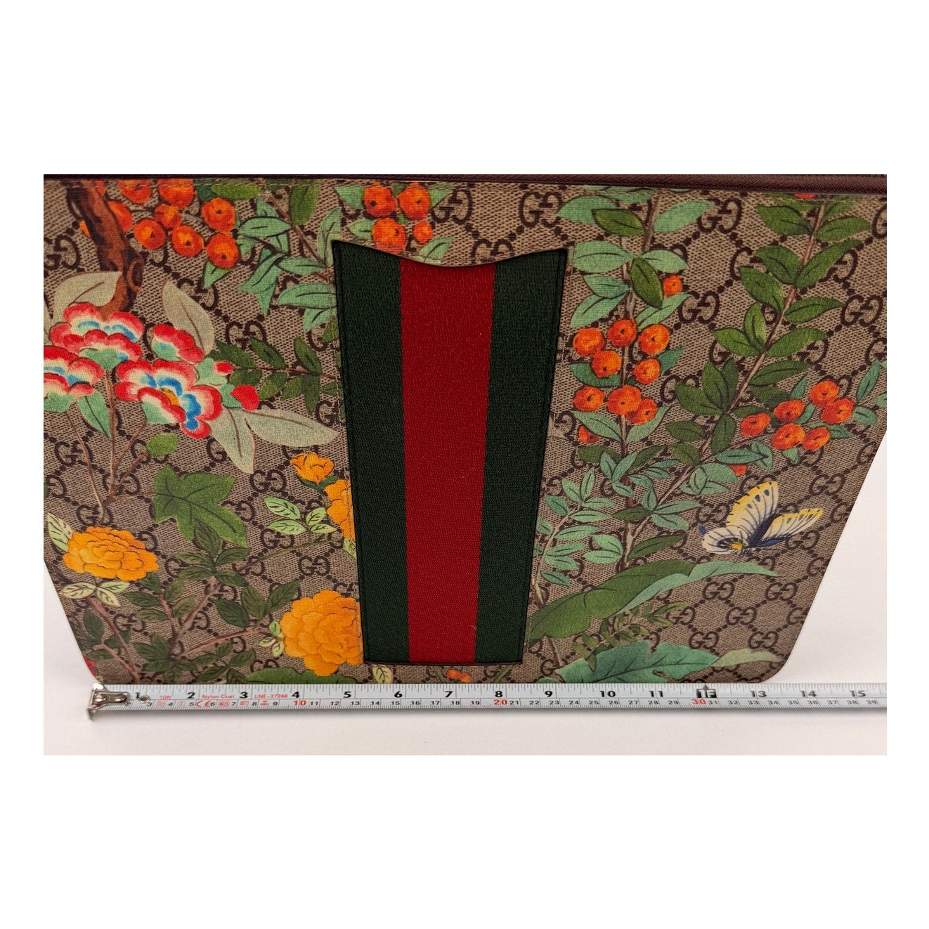 Gucci Multicolor Tian GG Supreme Canvas and Leather Clutch Bag