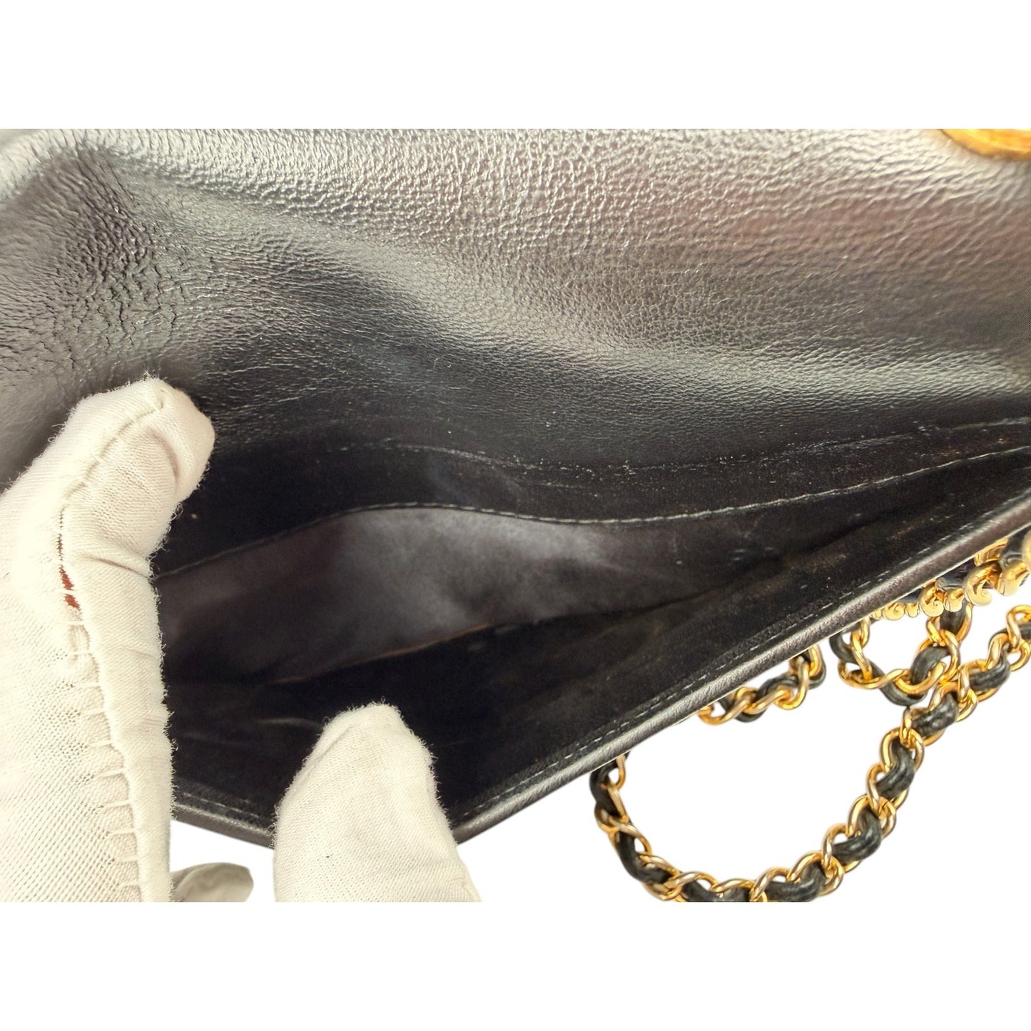 Chanel Lambskin Quilted Timeless CC Small Single Flap Black