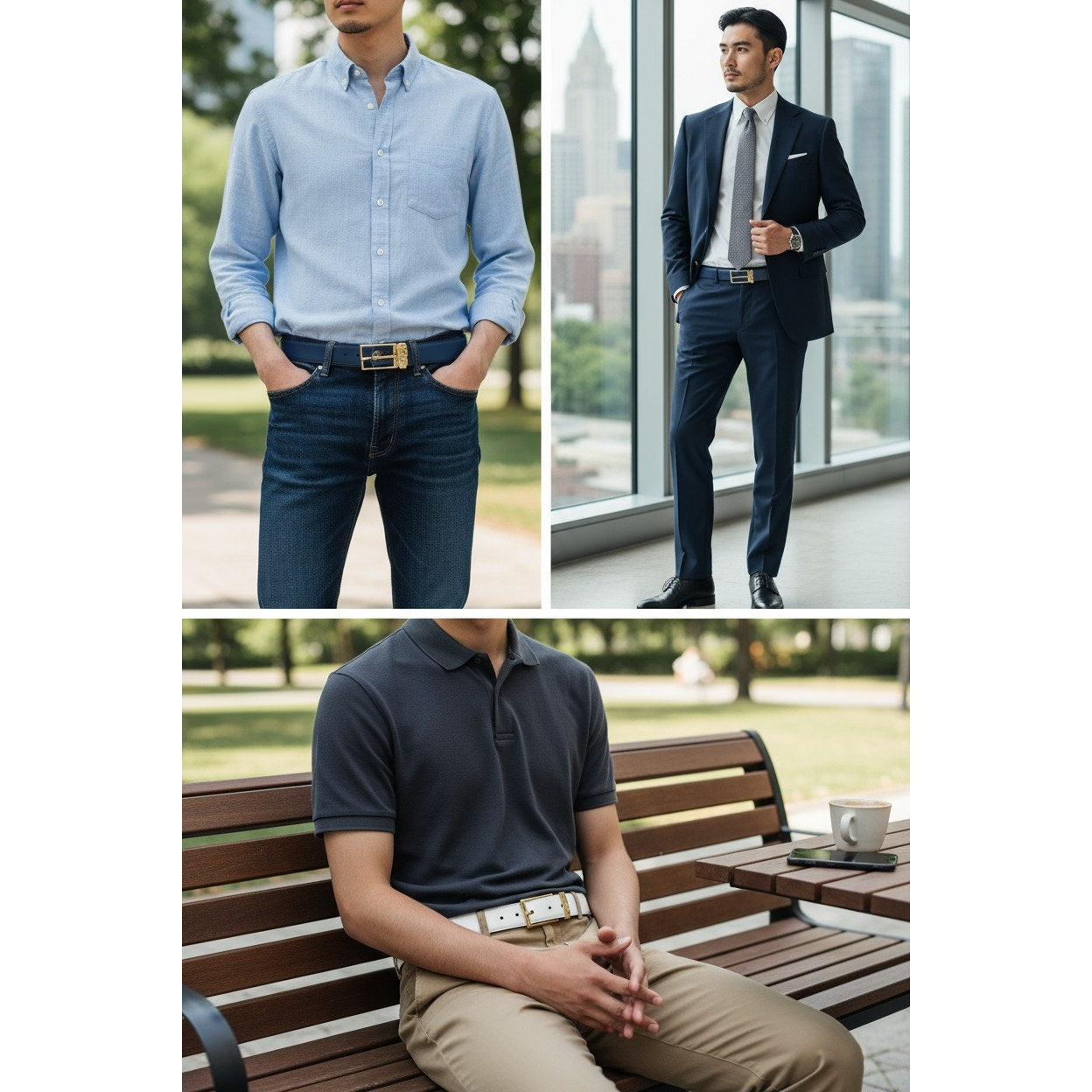 Ferragamo Reversible and adjustable Gancini belt