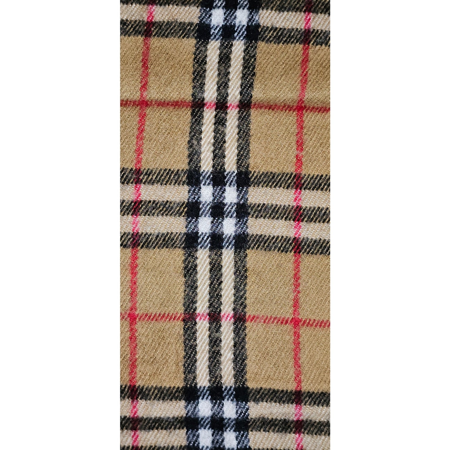 BURBERRYs of London 100% Lambswool BEIGE Scarf Nova Check Vintage (2)