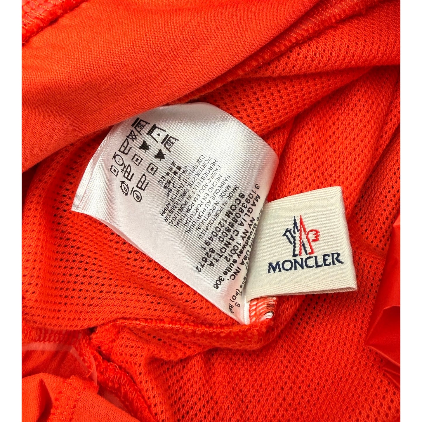 Moncler Orange Cotton Frill Tank Top Sz XS