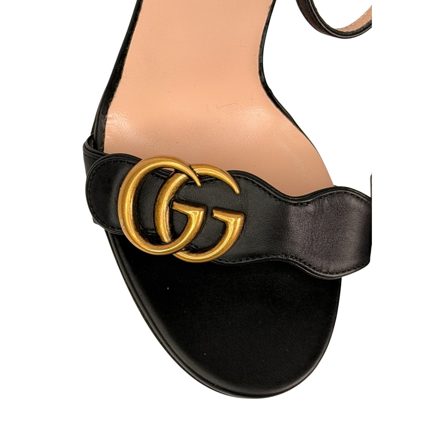 Gucci GG Marmont block-heel sandals Sz 36