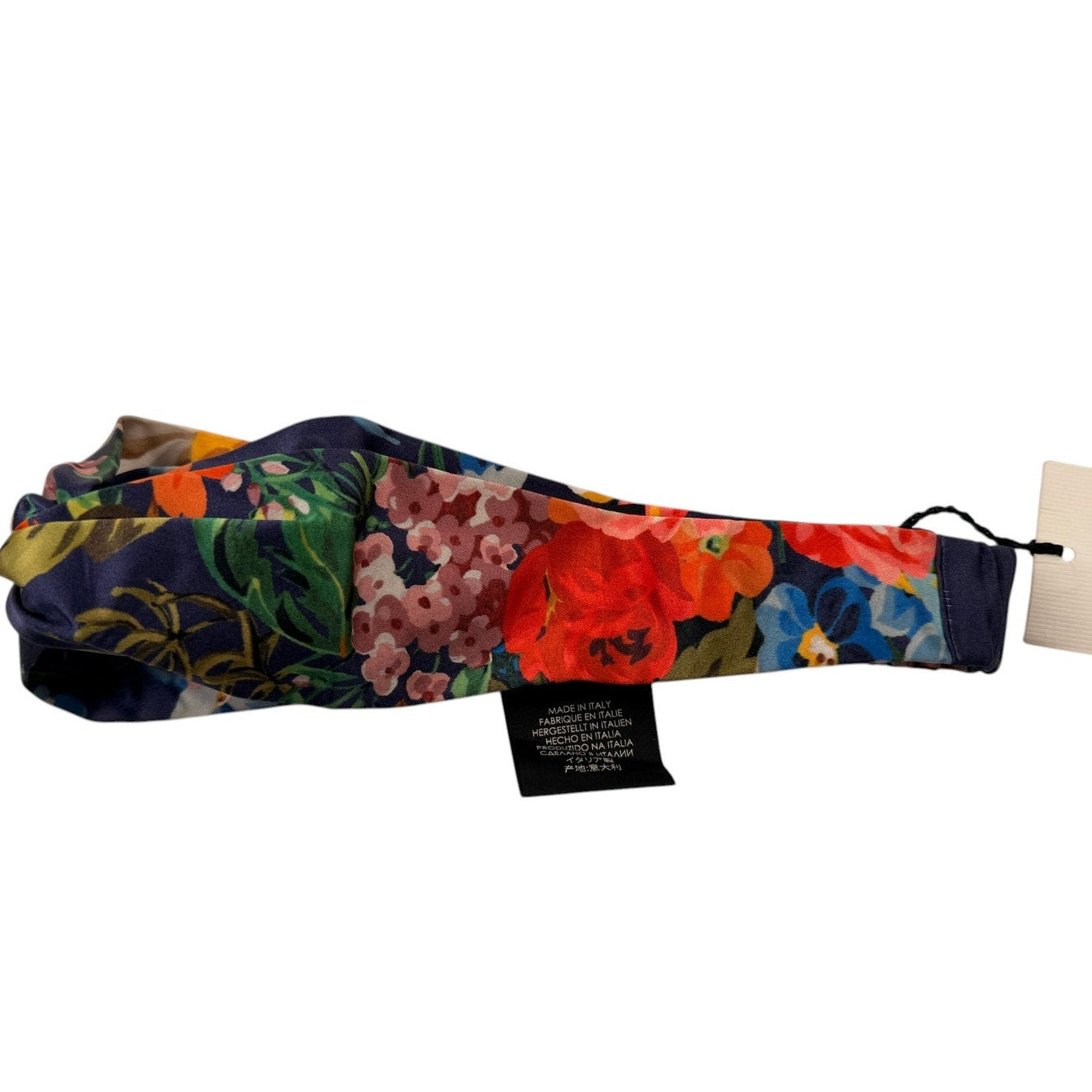 Gucci Silk Flora/Blooms Headband NWT Blue