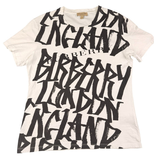 Burberry Men's Boulder Graphic Cotton T-shirt Unisex Size Small
