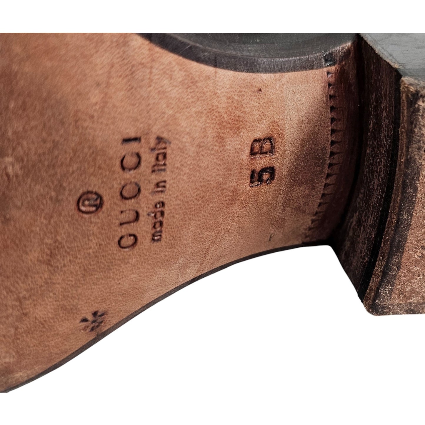 Gucci long boots cowhide calfskin