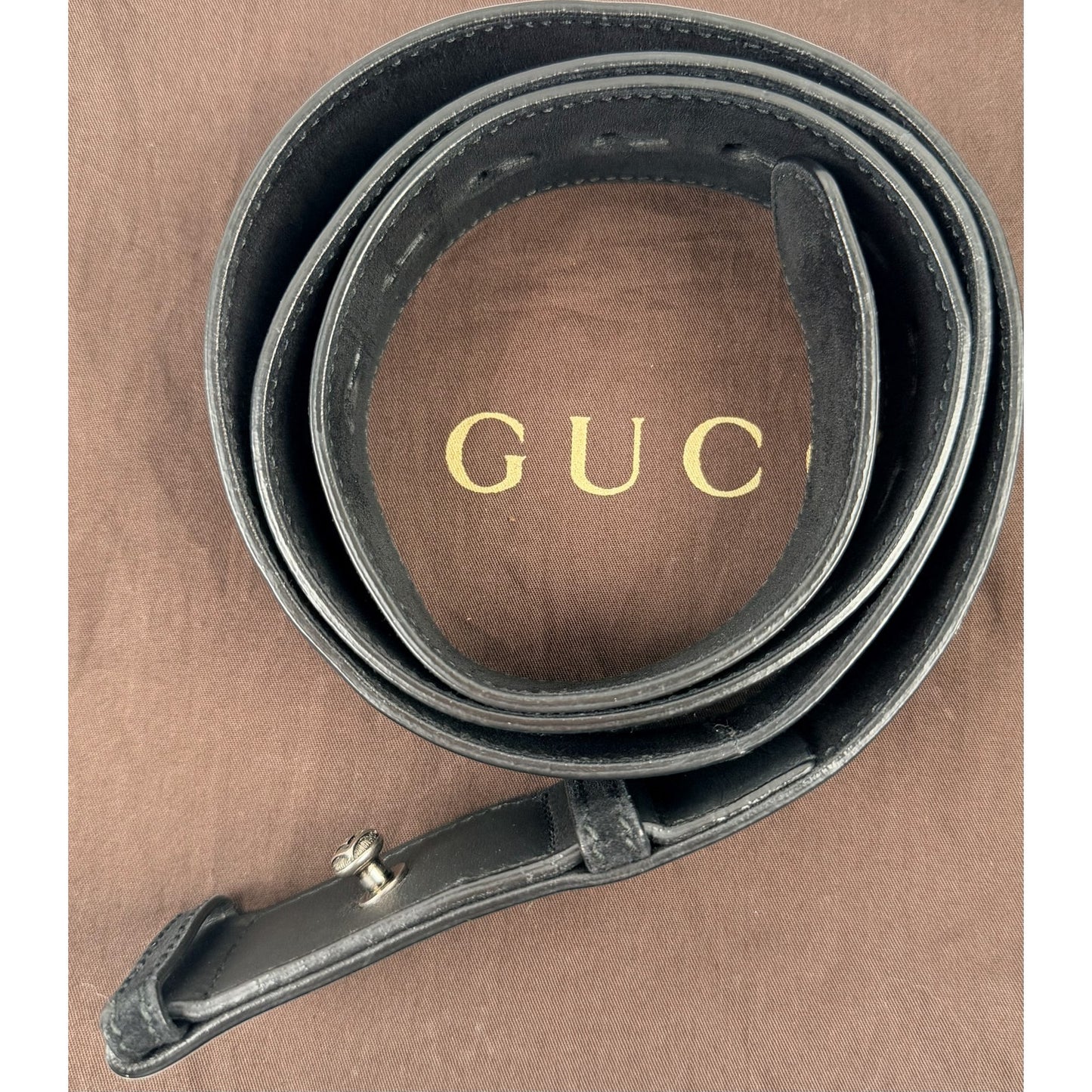 Gucci Black/Beige GG Supreme Canvas and Suede Dionysus Belt Bag/Clutch