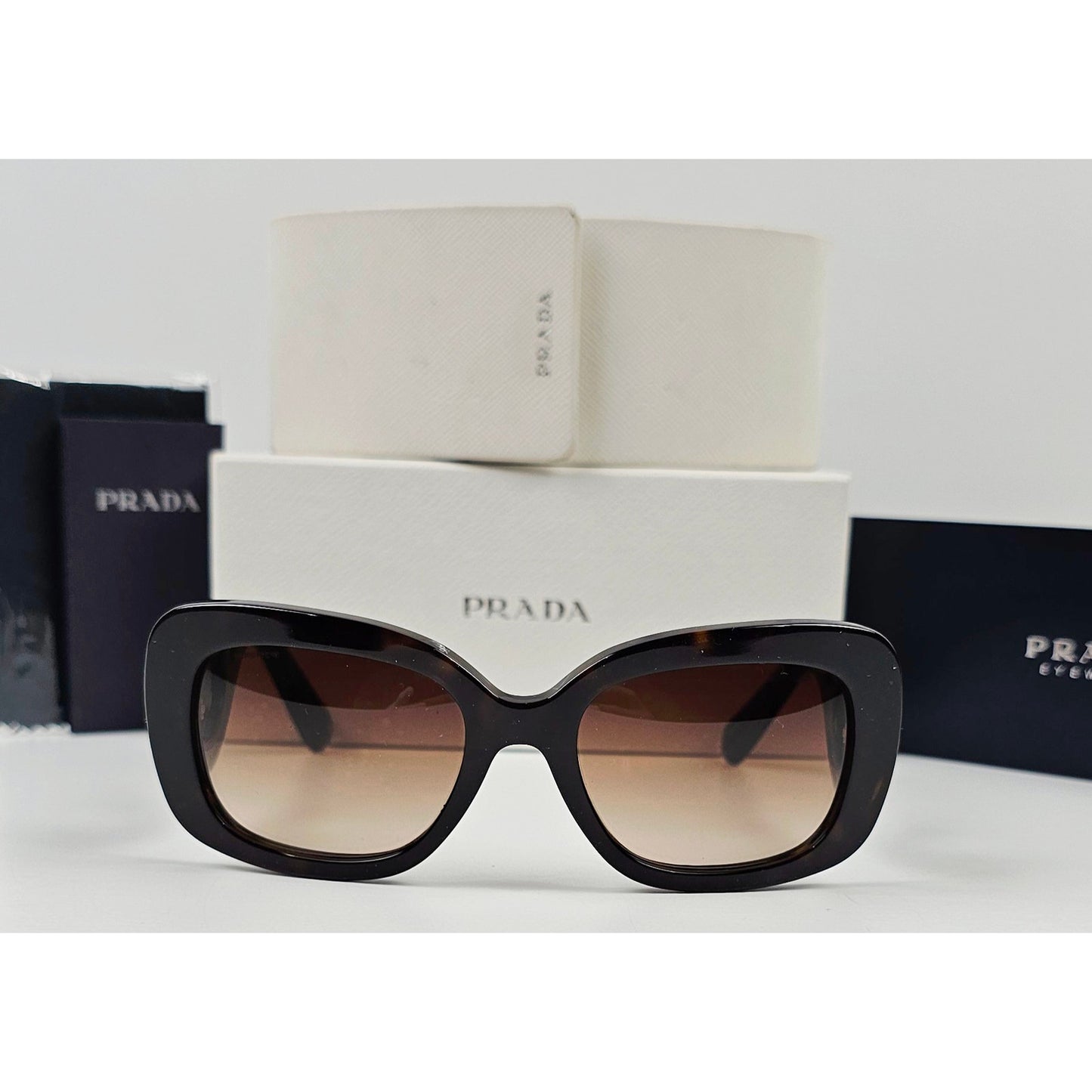 Prada Sunglasses Baroque Swirl Brown Square
