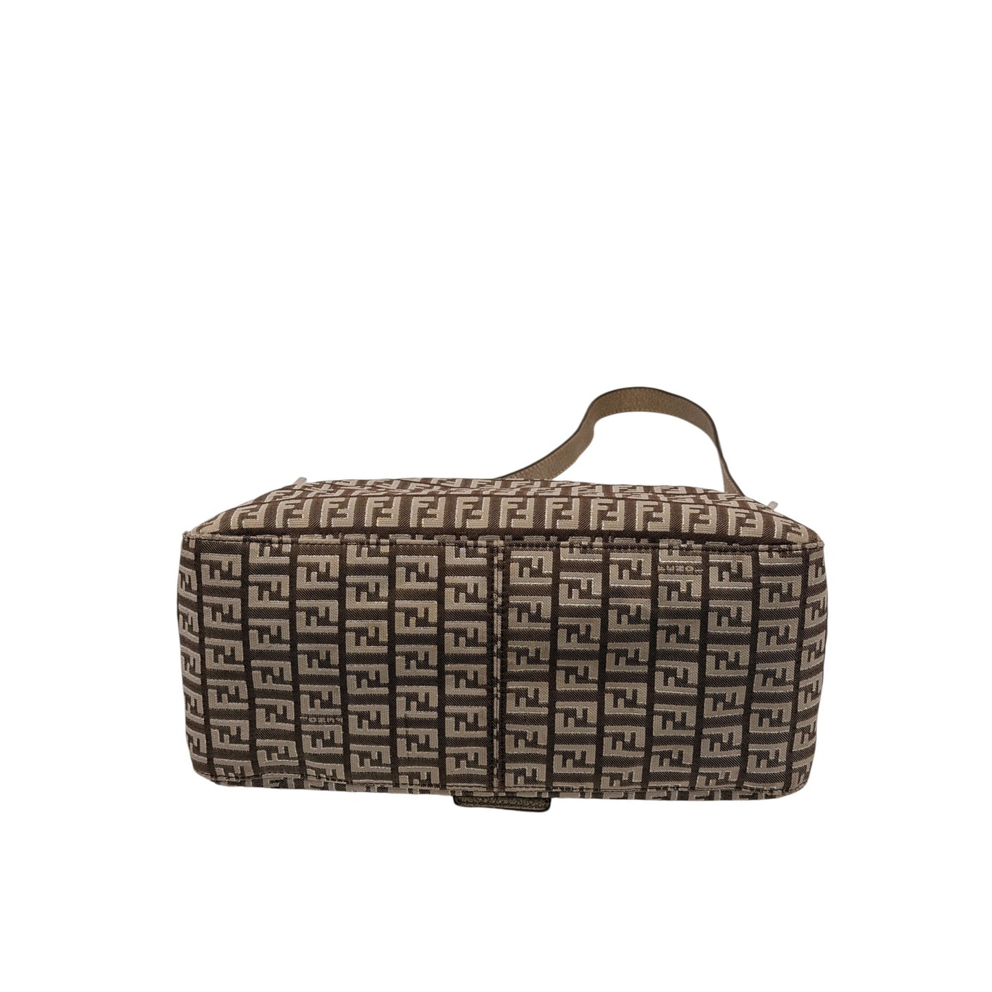 Fendi Beige/Brown Zucchino Fabric and Leather Mama Baguette Bag