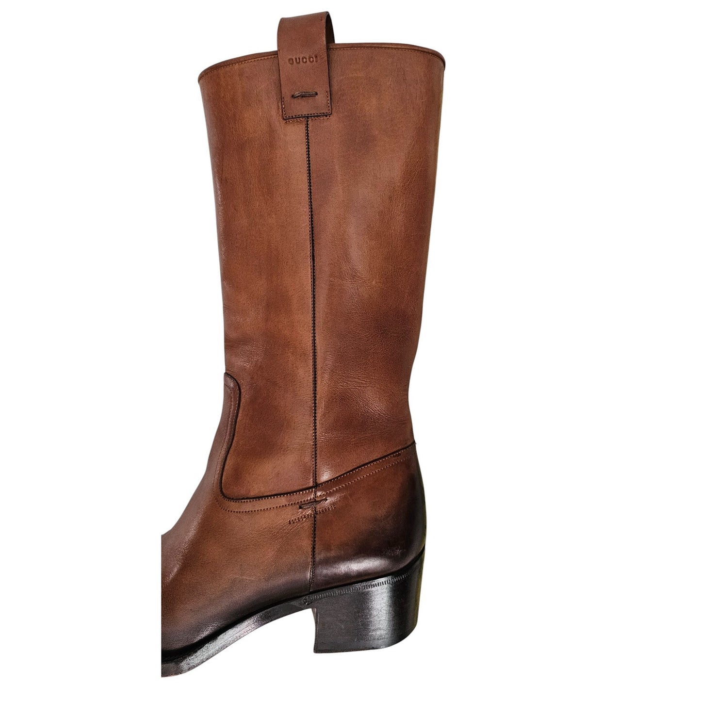 Gucci long boots cowhide calfskin