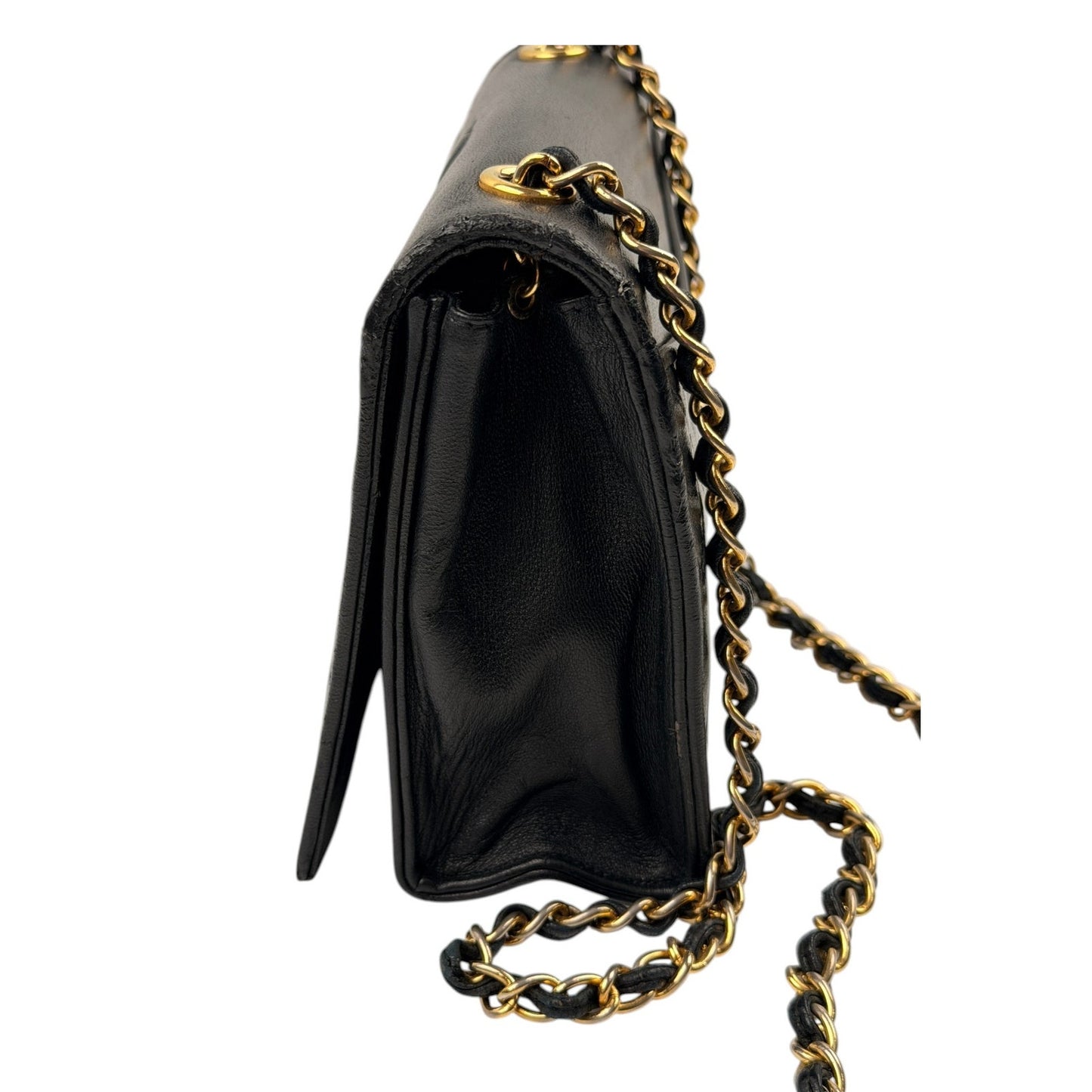 Chanel Lambskin Quilted Timeless CC Small Single Flap Black