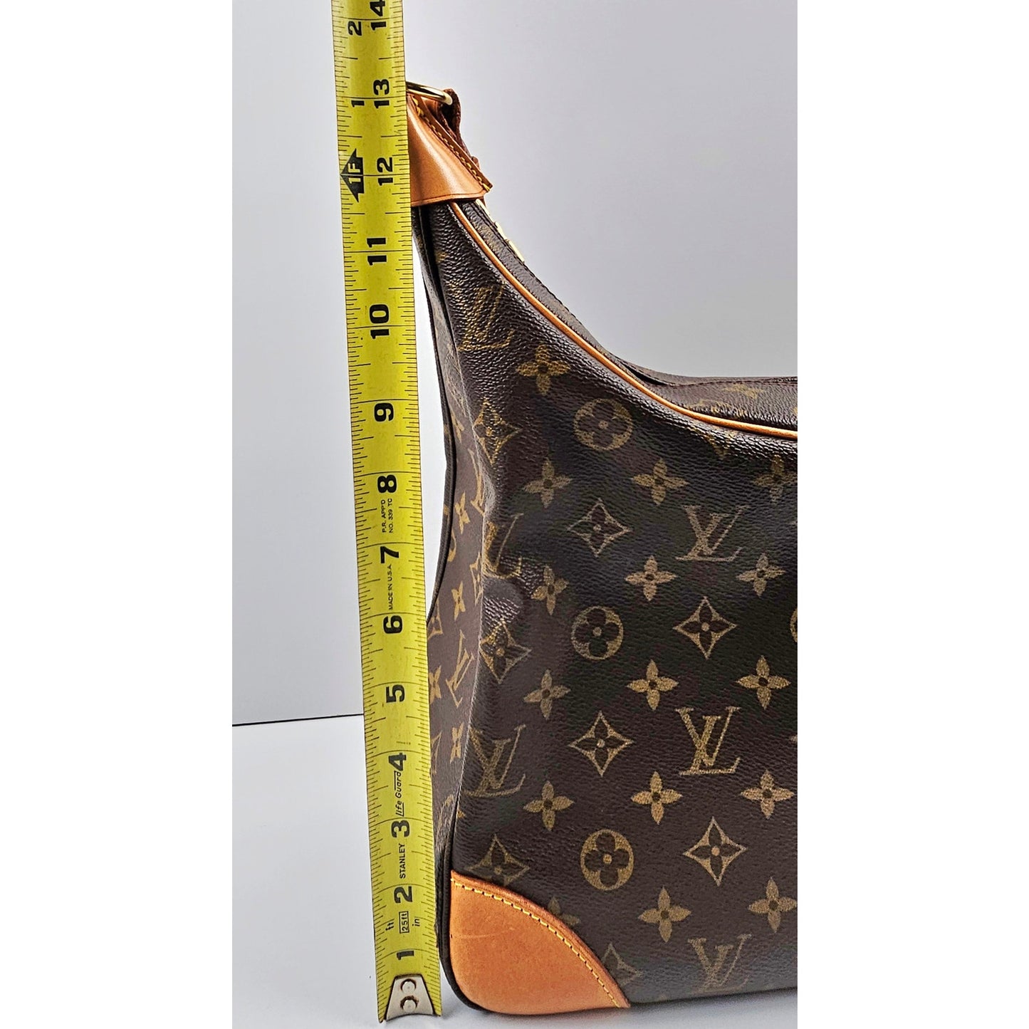 Louis Vuitton Monogram Boulogne 35 Shoulder Bag Brown