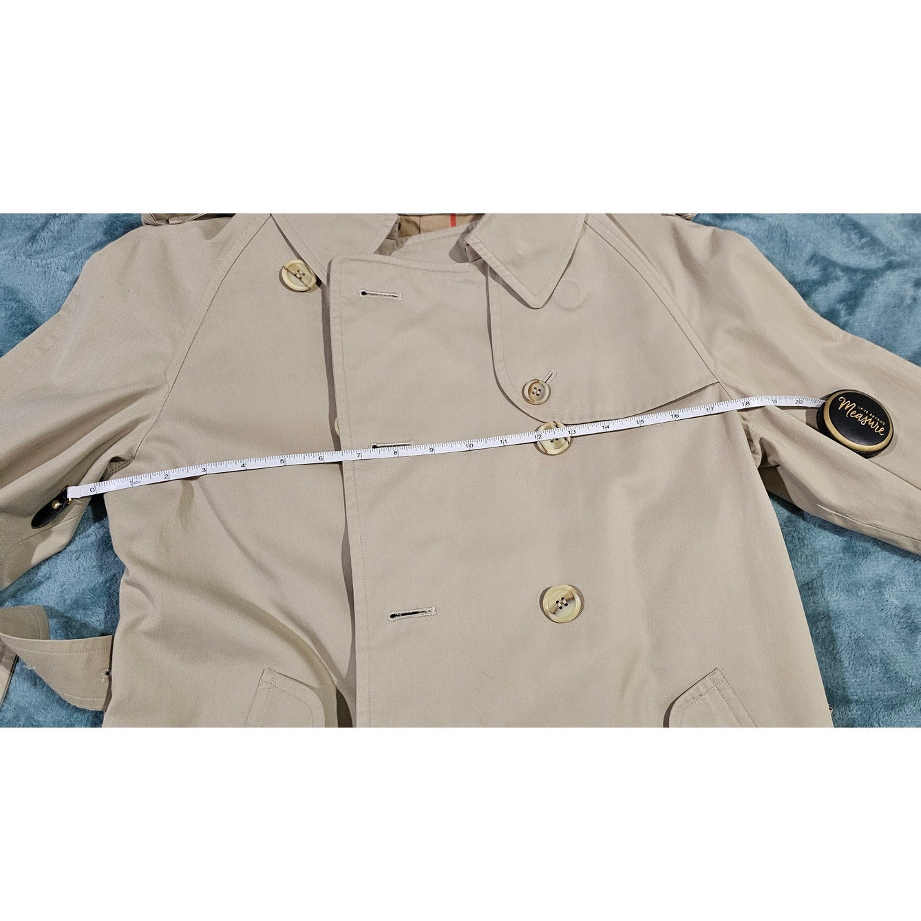 Burberry Vintage Belted Trench Coat with Nova Check Lining