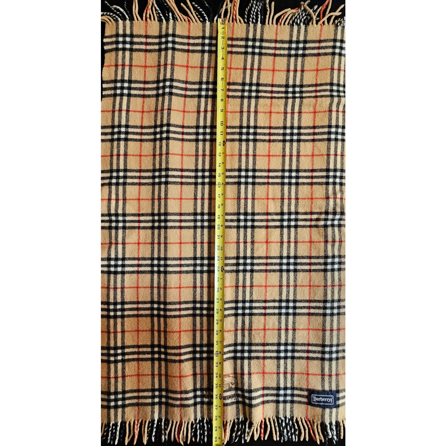 BURBERRYs of London 100% New Wool BEIGE Shawl/ Stole Nova Check