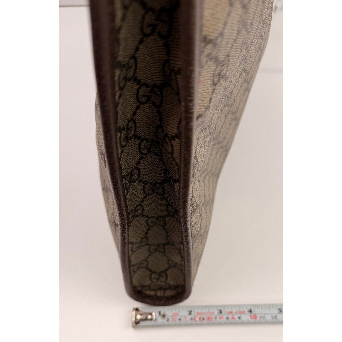 Gucci Rajah Large Tote Bag in GG Supreme canvas, featuring a tiger head detail and chain straps
