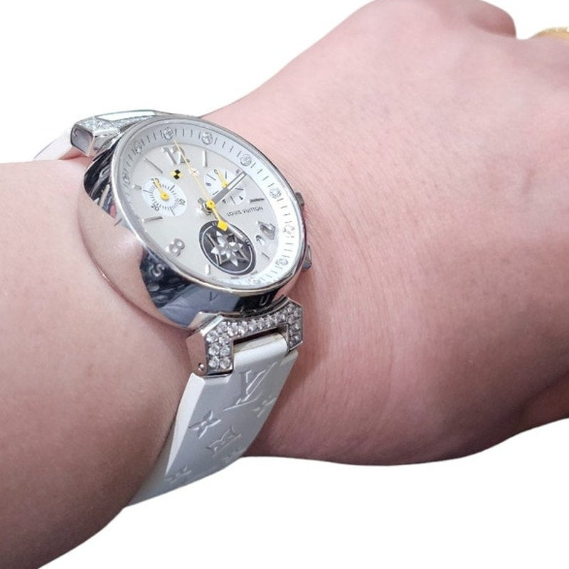 Louis Vuitton Diamond Tambour Lovely Cup 34mm Ladies Watch