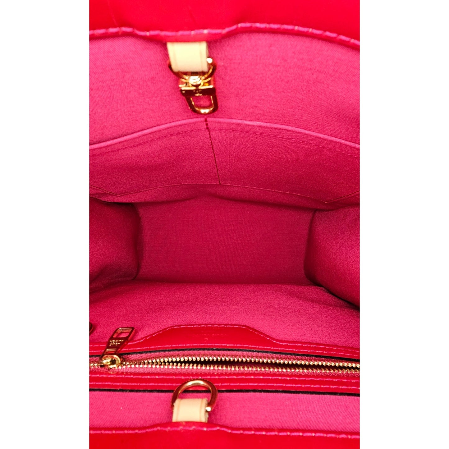 Louis Vuitton Red Monogram Vernis Reade MM Tote