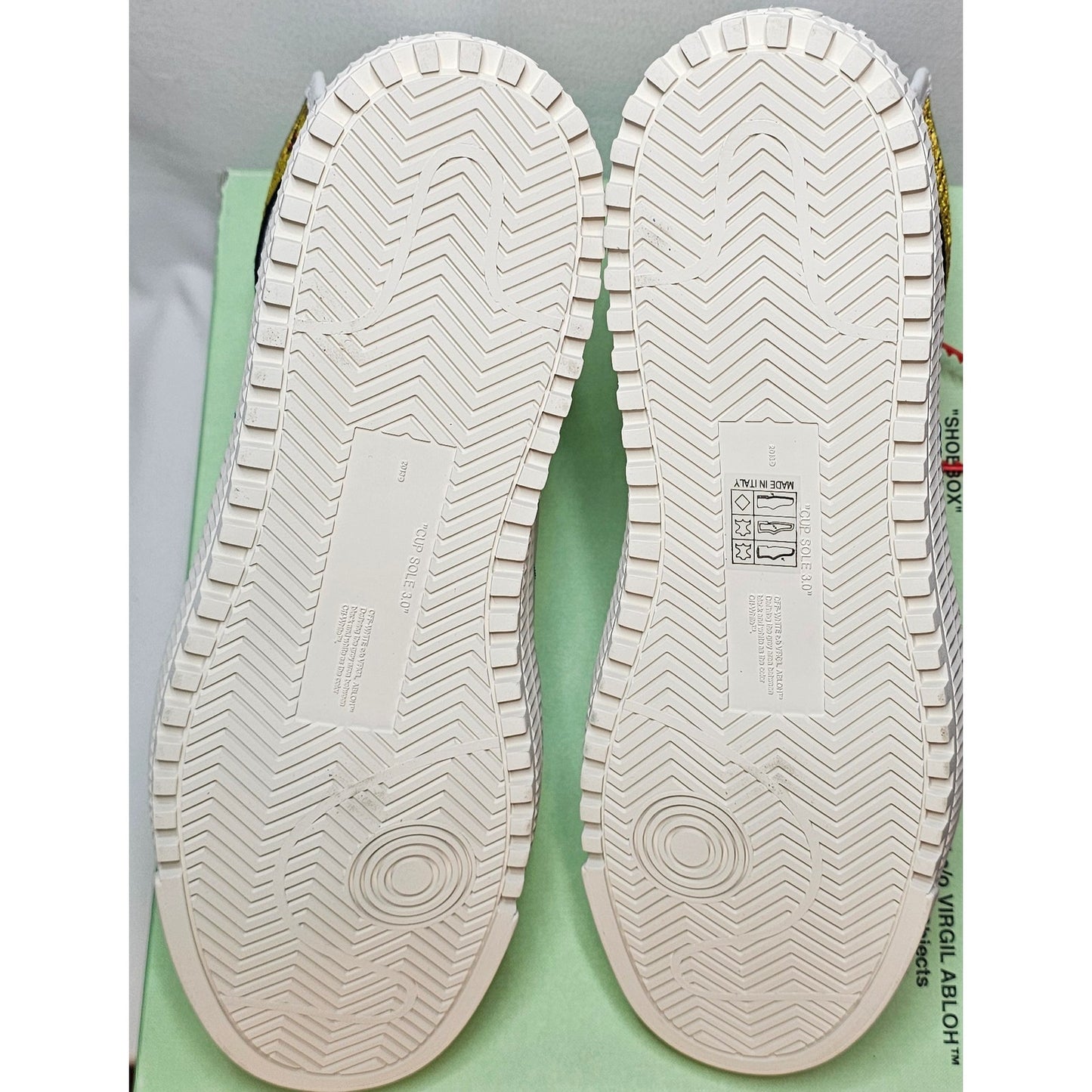 Off-White White c/o VIRGIL ABLOH Canvas and Leather Industrial High Top