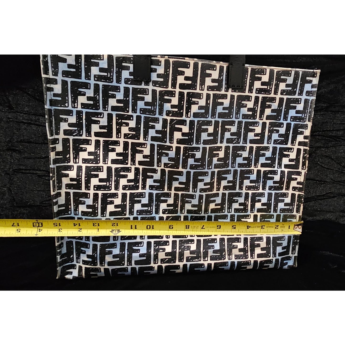 Fendi Shopper Tote Joshua Vides Zucca Coated Canvas Large