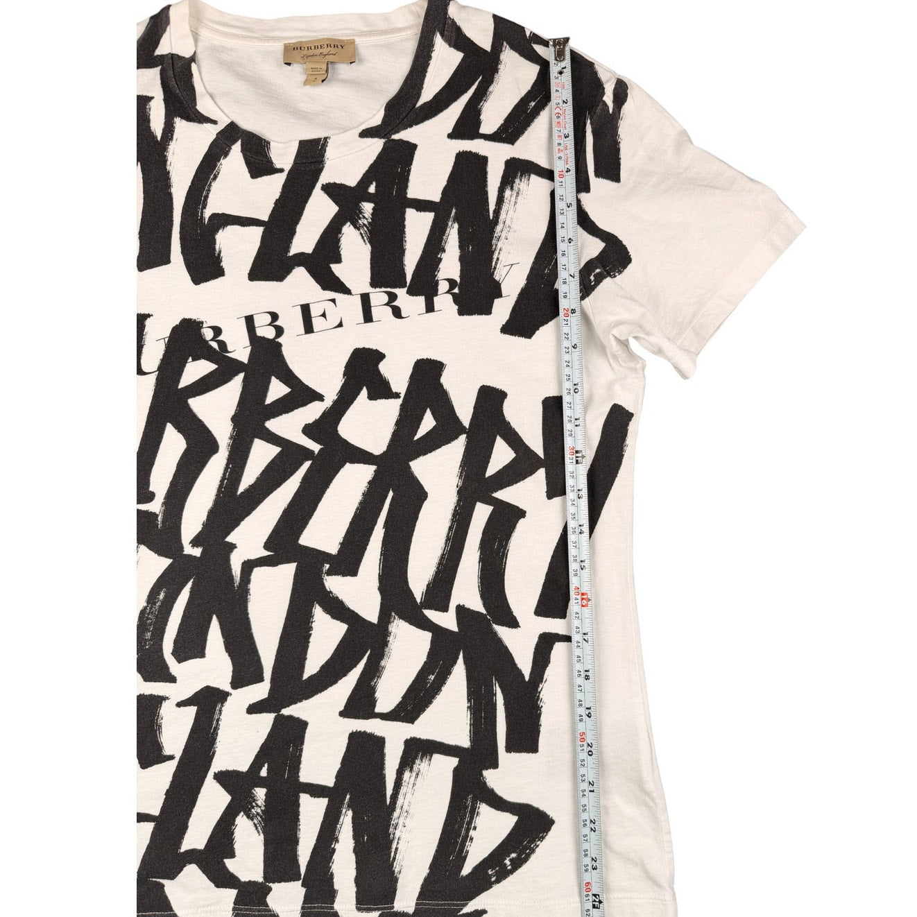 Burberry Men's Boulder Graphic Cotton T-shirt Unisex Size Small