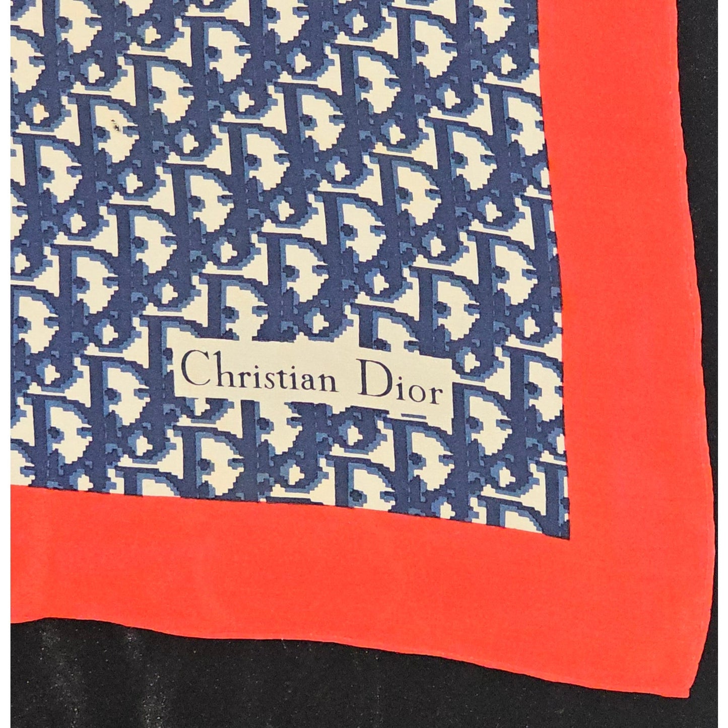 Vintage Christian Dior Trotter Monogram Silk Scarf