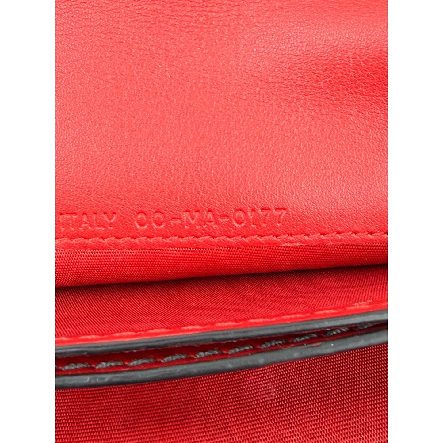 Dior Dioramour Red Clutch with Chained Wristlet