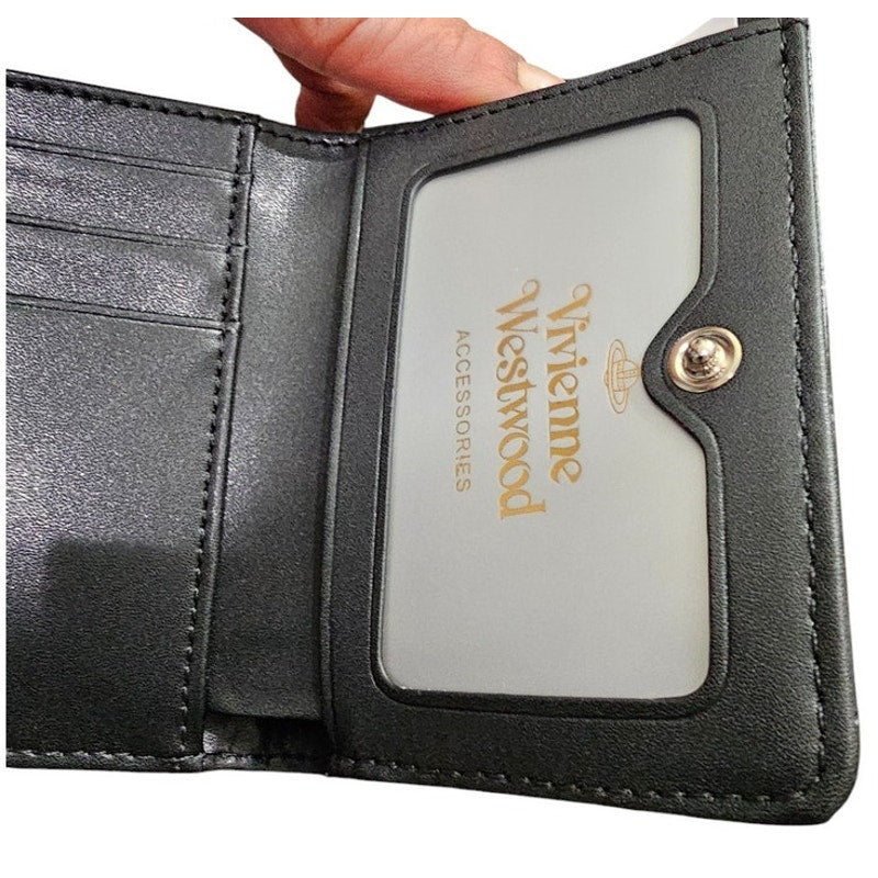 Vivienne Westwood Small Frame Wallet Croc Embossed