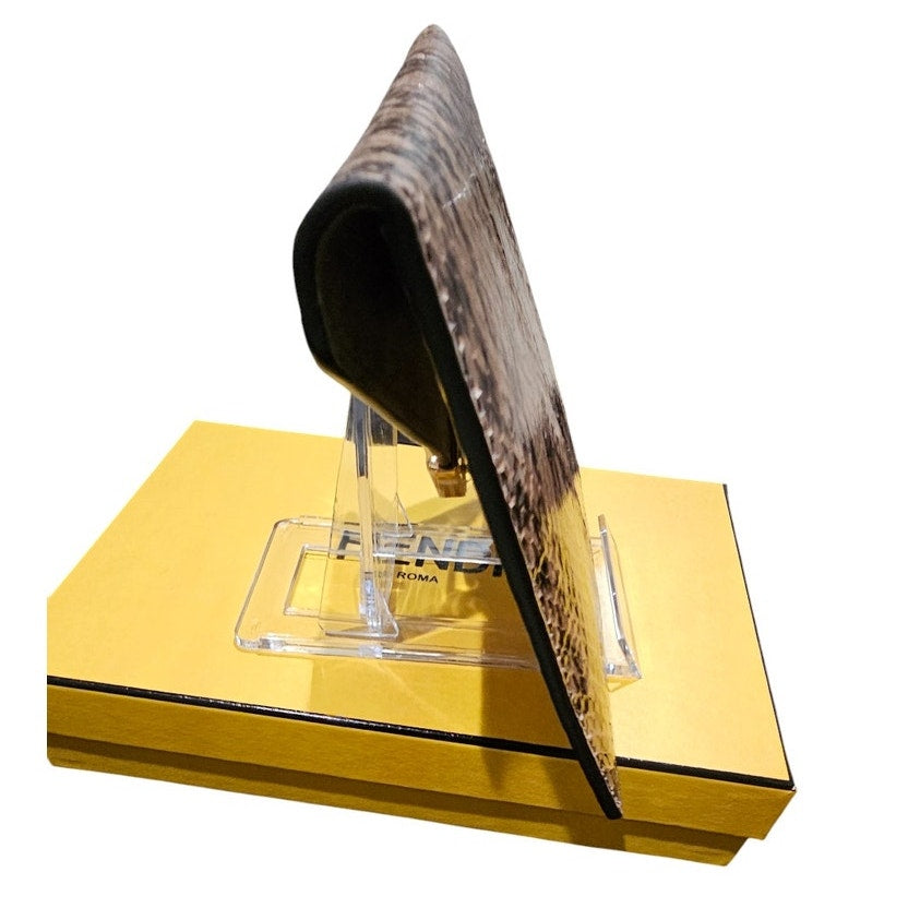 Fendi FF Busta 2023 snakeskin/python clutch