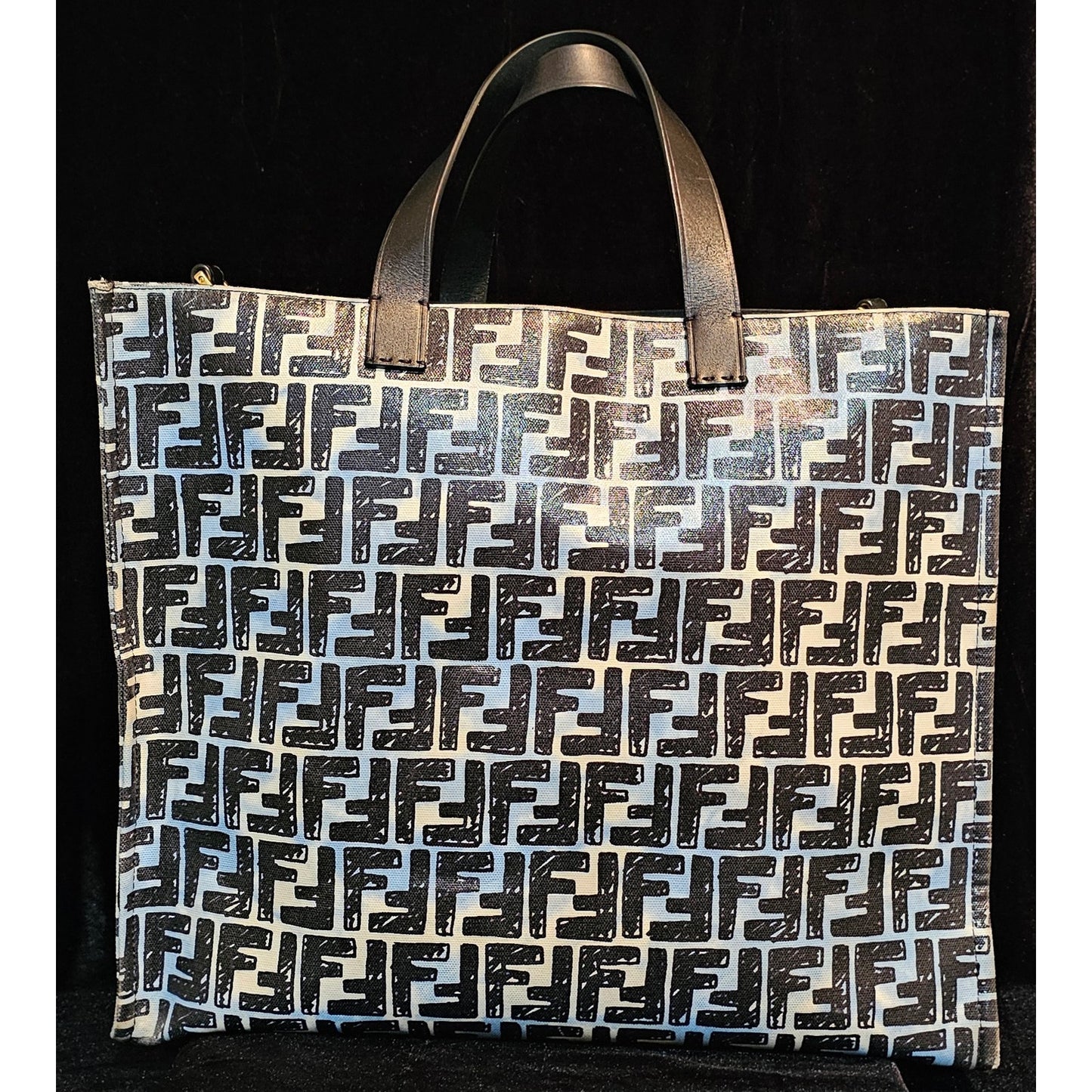 Fendi Shopper Tote Joshua Vides Zucca Coated Canvas Large