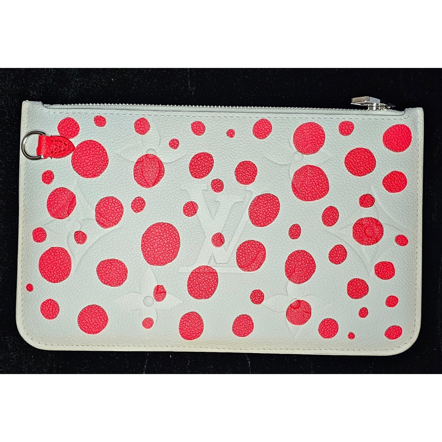 Louis Vuitton Yayoi Kusama Monogram Empreinte Neverfull Red Dots Pouch