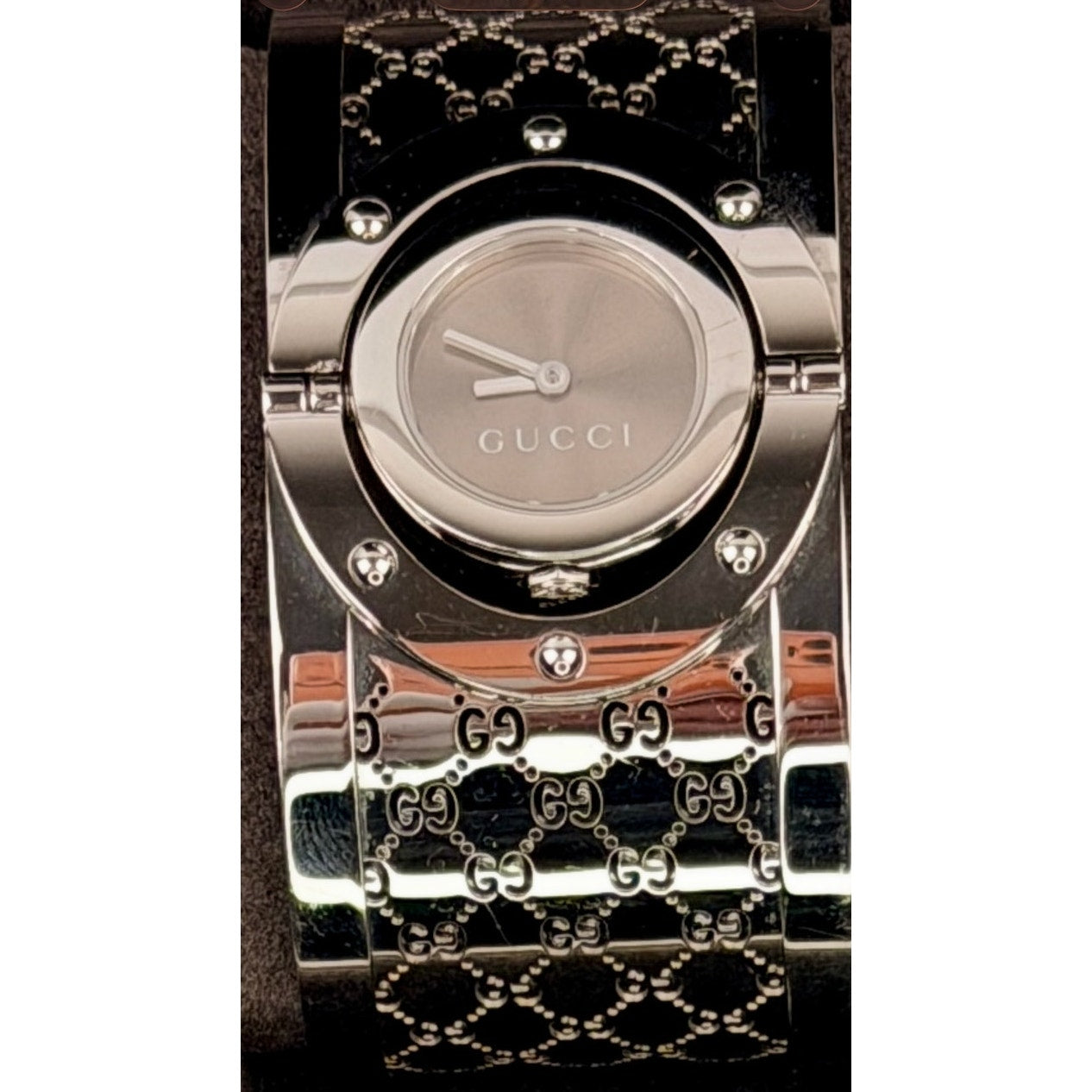 Gucci Stainless Steel 33mm Twirl Quartz Watch Brown