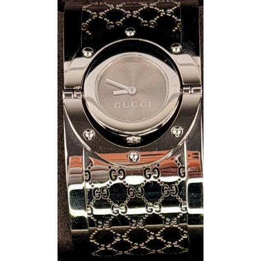 Gucci Stainless Steel 33mm Twirl Quartz Watch Brown