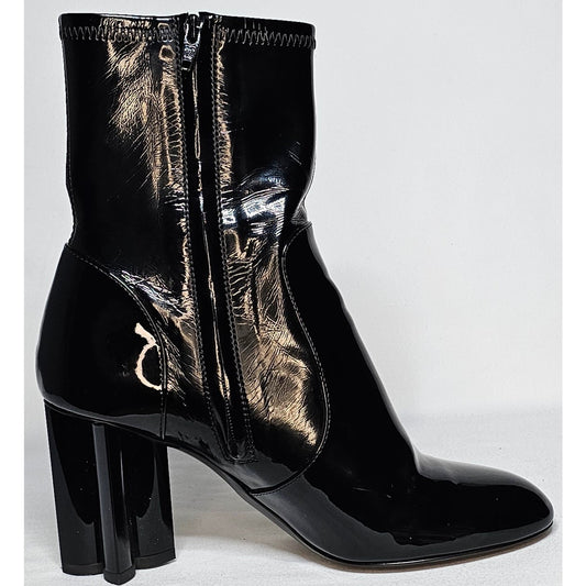 Louis Vuitton Silhouette Ankle Boot in Black Patent Leather