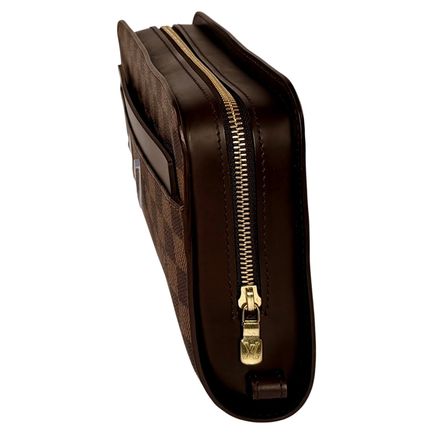 Louis Vuitton Damier Ebene Saint Louis Clutch Wristlet LV Brown