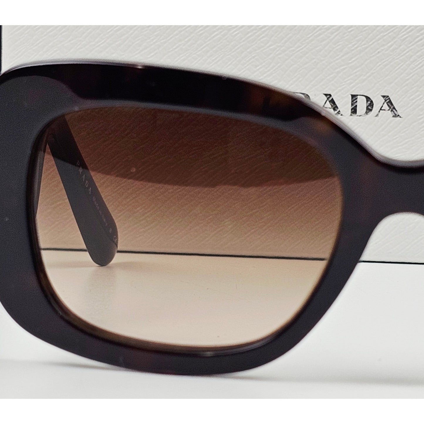 Prada Sunglasses Baroque Swirl Brown Square