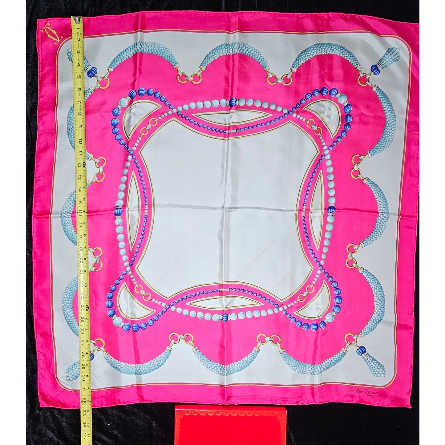 Must de Cartier Square Silk Scarf