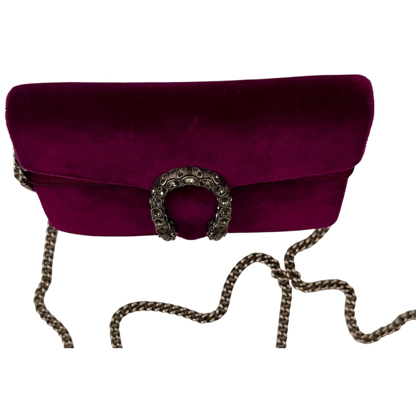 Gucci Purple Super Mini Velvet Dionysus Crossbody Bag