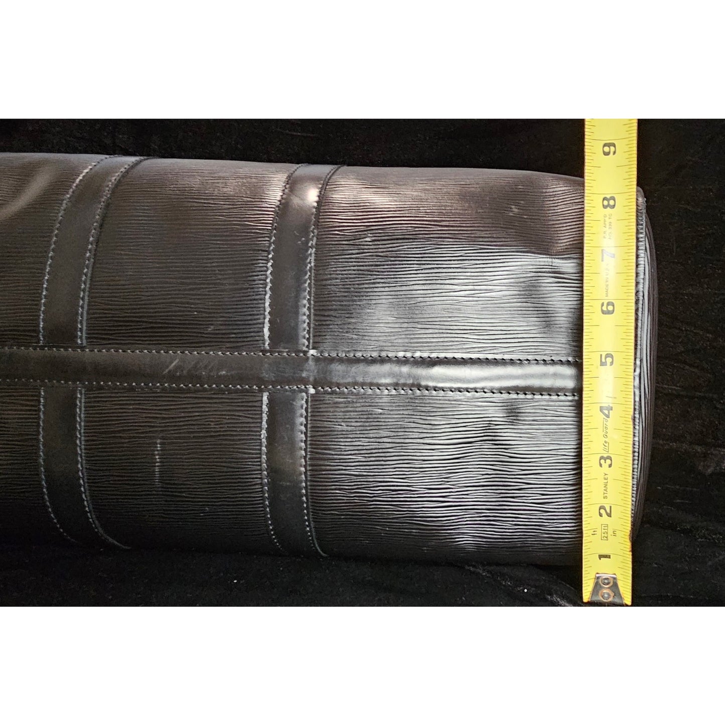 LOUIS VUITTON Epi Keepall 45 Boston Bag Black